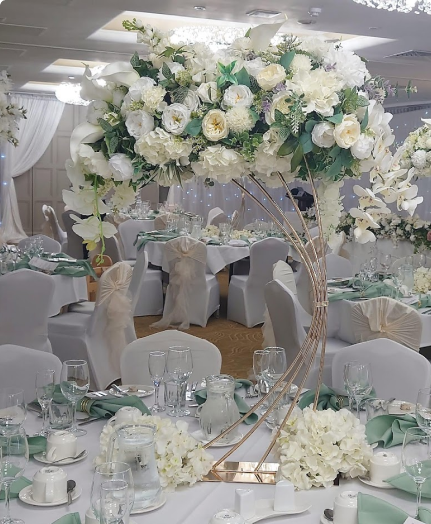 Floral designs for your wedding tables