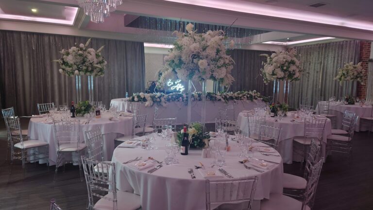 Merrydale Manor wedding venue dressing