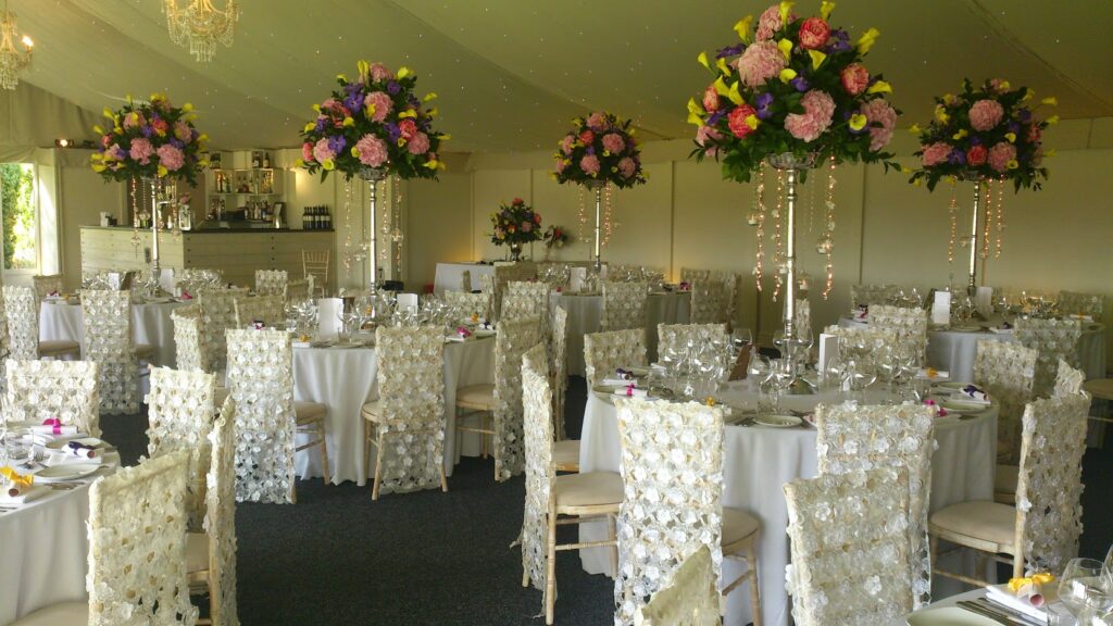 Blog of Combermere Abbey Wedding venue dressing