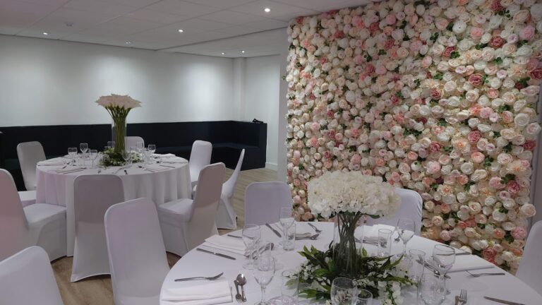 Flower walls available for parties and occasions